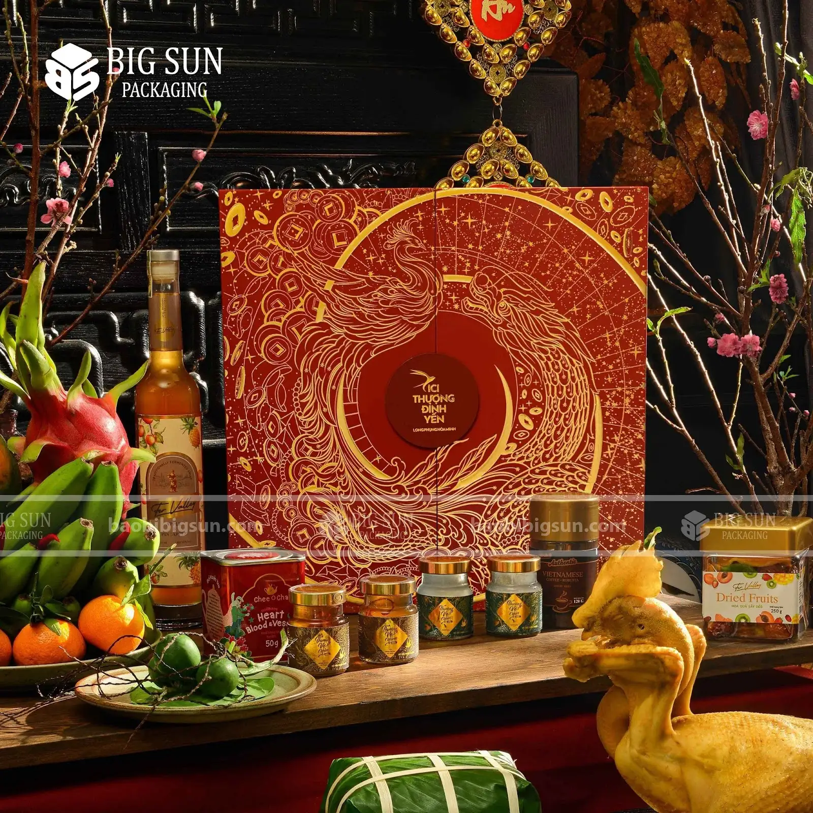 Hộp đựng Yến Cici Thượng Đỉnh Yến - Long Phụng Bội Kim