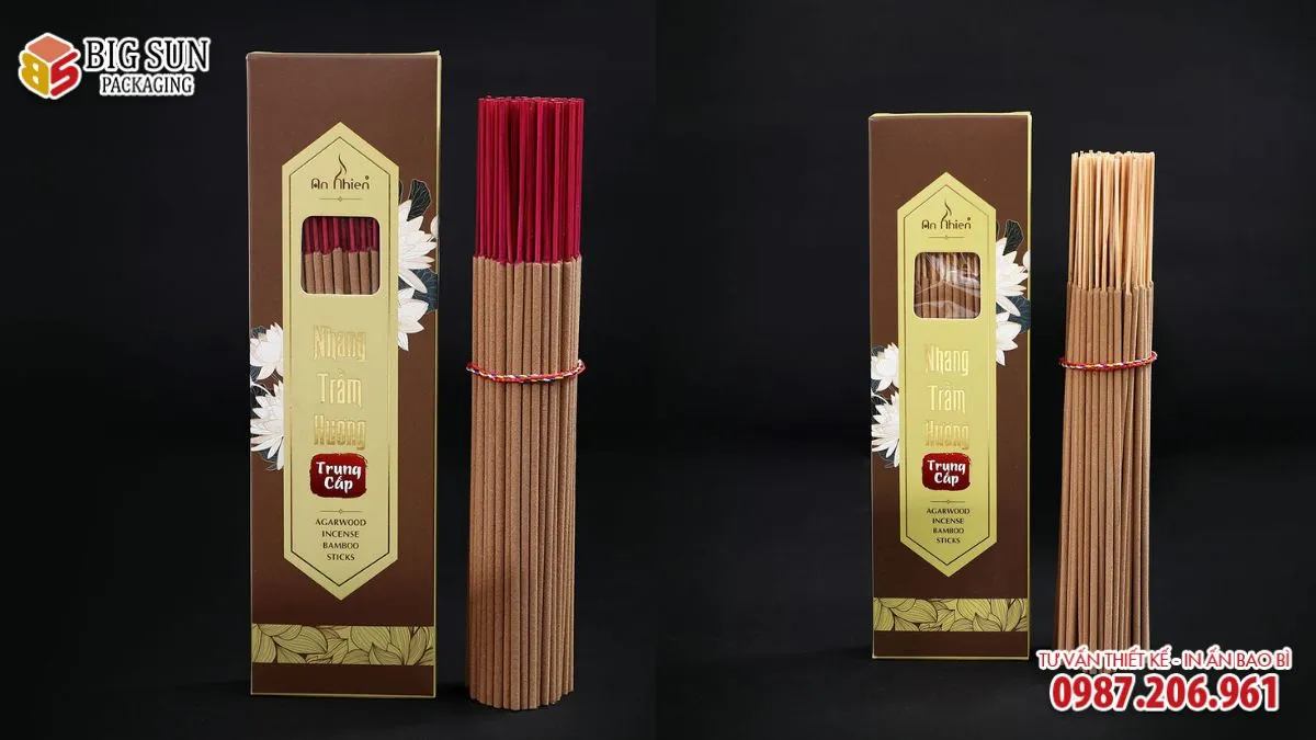 MÔ TẢ MẪU HỘP ĐỰNG NHANG TRẦM HƯƠNG AN NHIÊN TRUNG CẤP