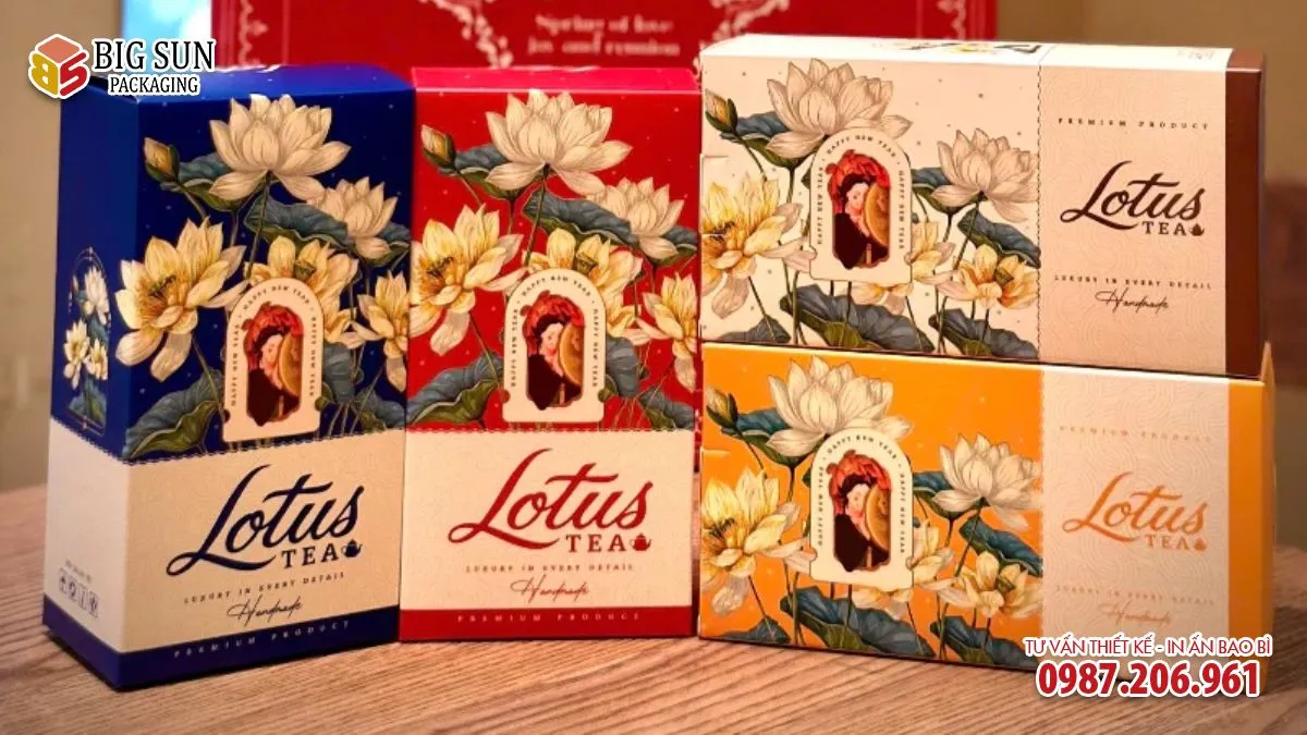Hộp đựng Bánh kẹo Lotus Tea