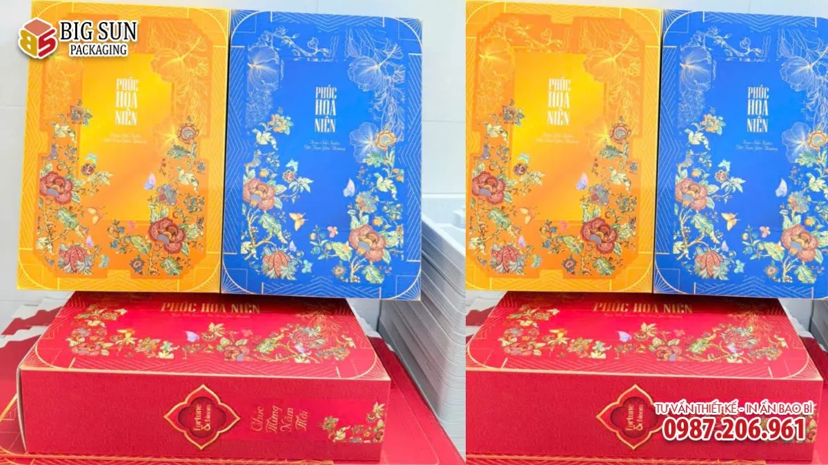 Hộp đựng Bánh kẹo Phúc Hoa Niên