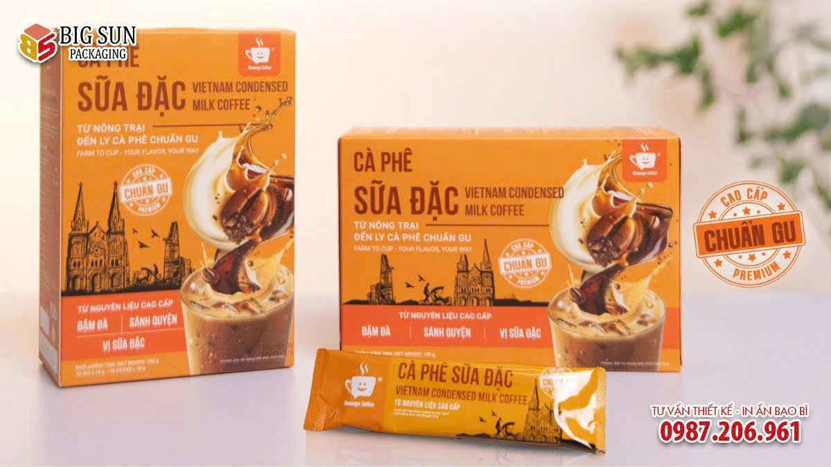 HỘP GIẤY ĐỰNG CÀ PHÊ SỮA ĐẶC