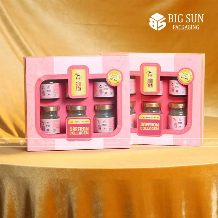 In Hộp Yến Saffron Collagen - Bửu Yến