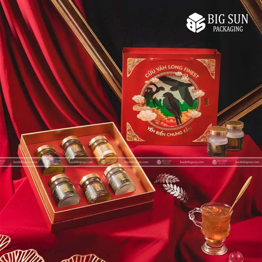 Hộp Quà Yến 6 Hũ - Cửu Vân Long