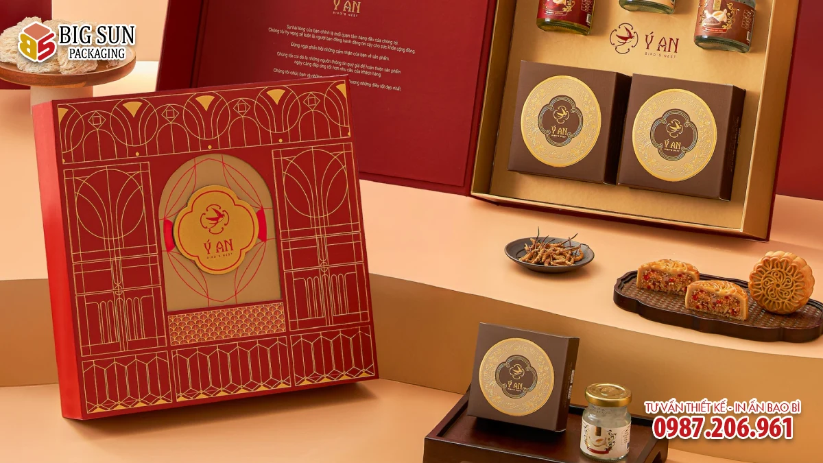 Hộp Đựng Yến Dáng Vuông Ý An Quà Tết 2026