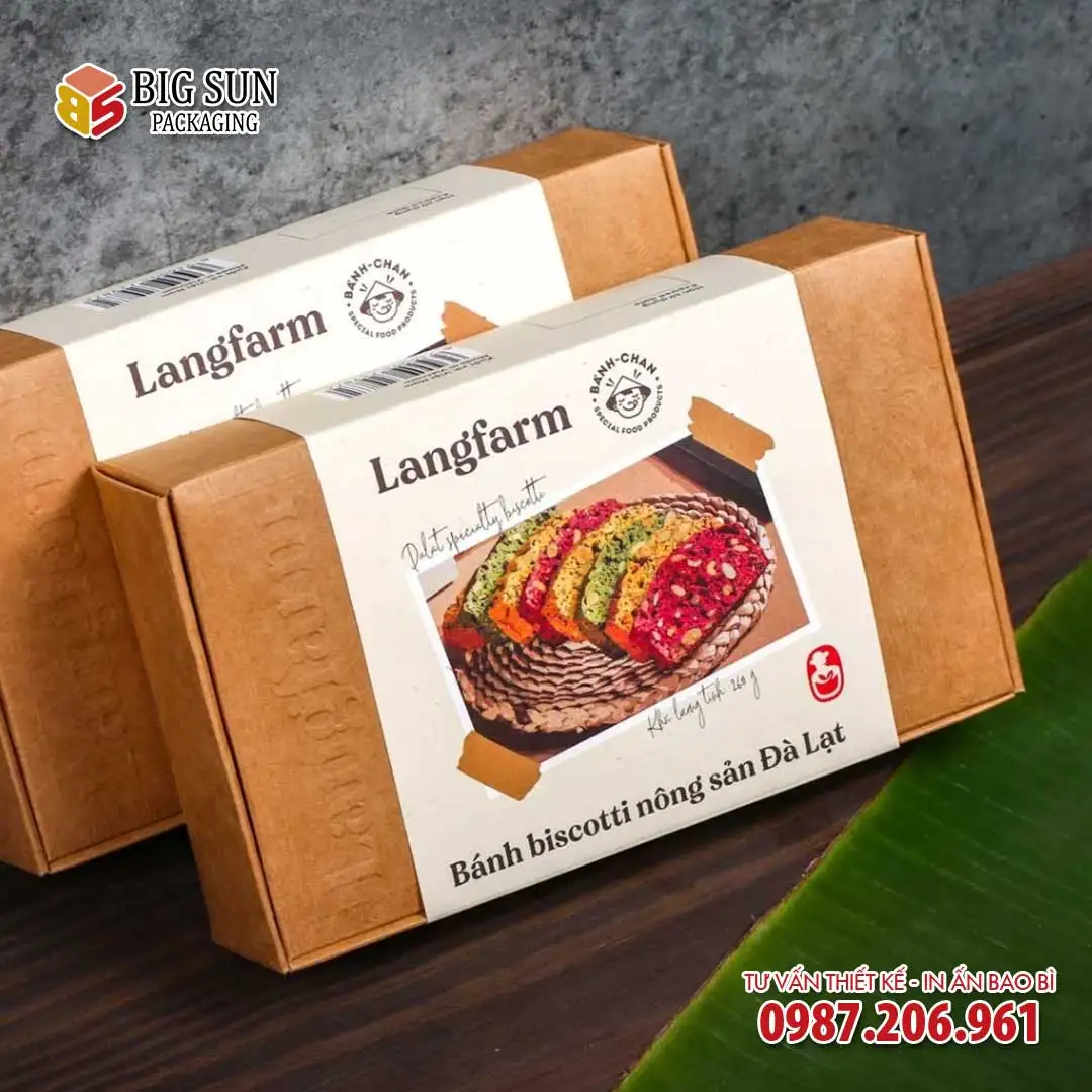 In hộp đựng bánh biscotti Langfarm