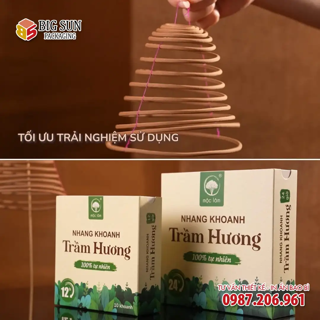 hộp đựng nhang vòng trầm hương Mộc Lâm