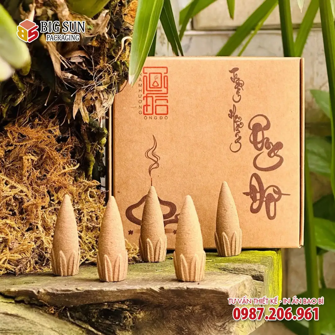 In hộp đựng nụ trầm hương Ông Đồ