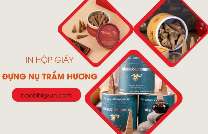 In hộp giấy đựng Nụ Trầm