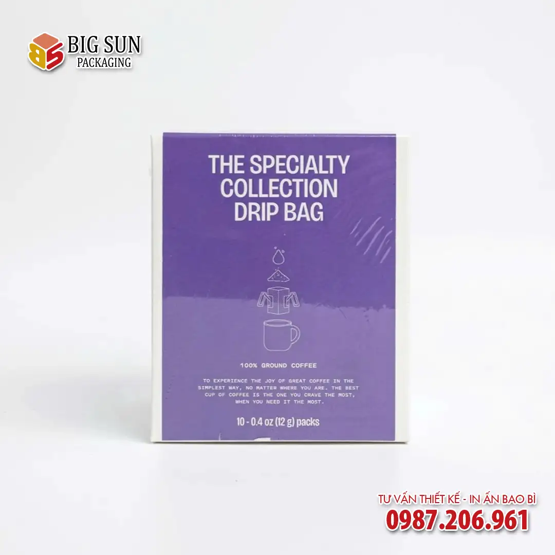 In hộp giấy đựng cà phê túi lọc Every Half