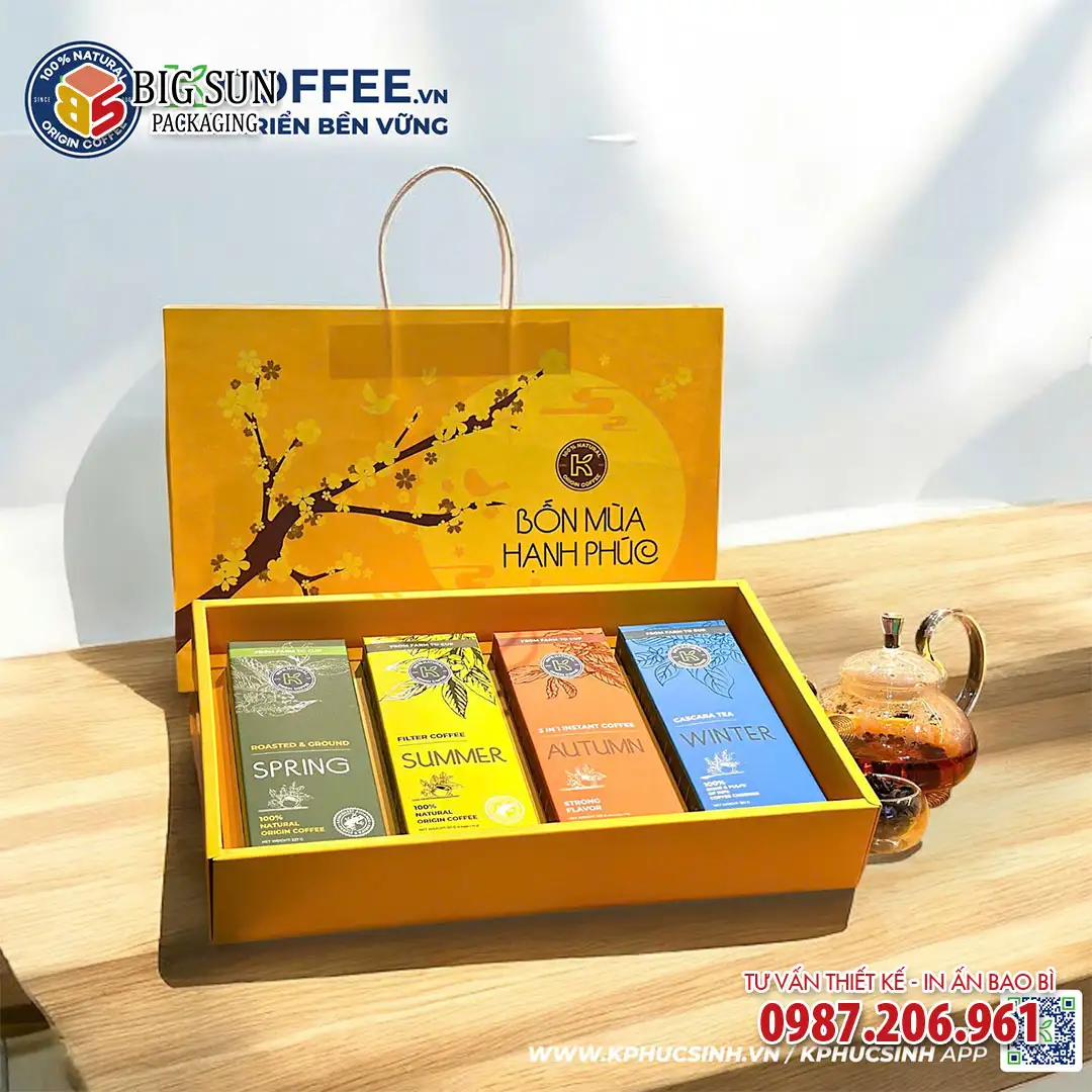 Hộp quà cà phê Bốn mùa