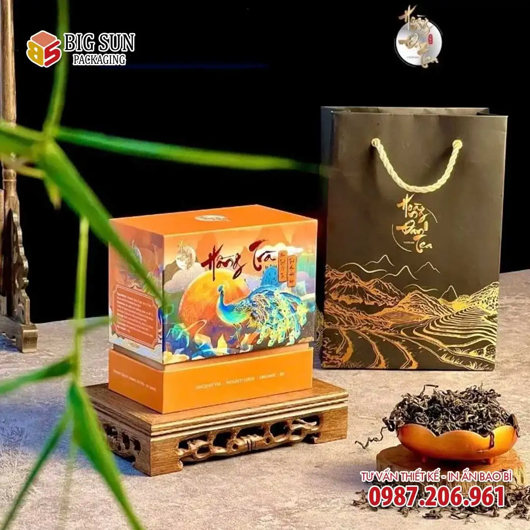 In hộp trà hồng trà cao cấp