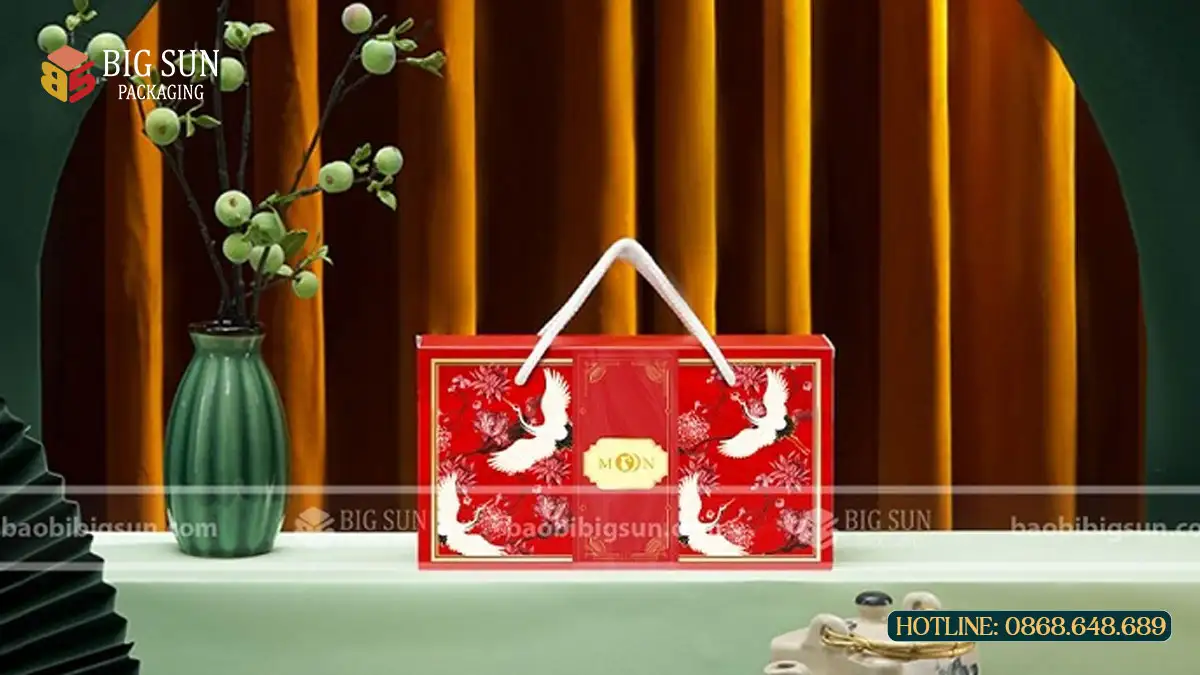 In hộp bánh trung thu Song Hạc bán sẵn