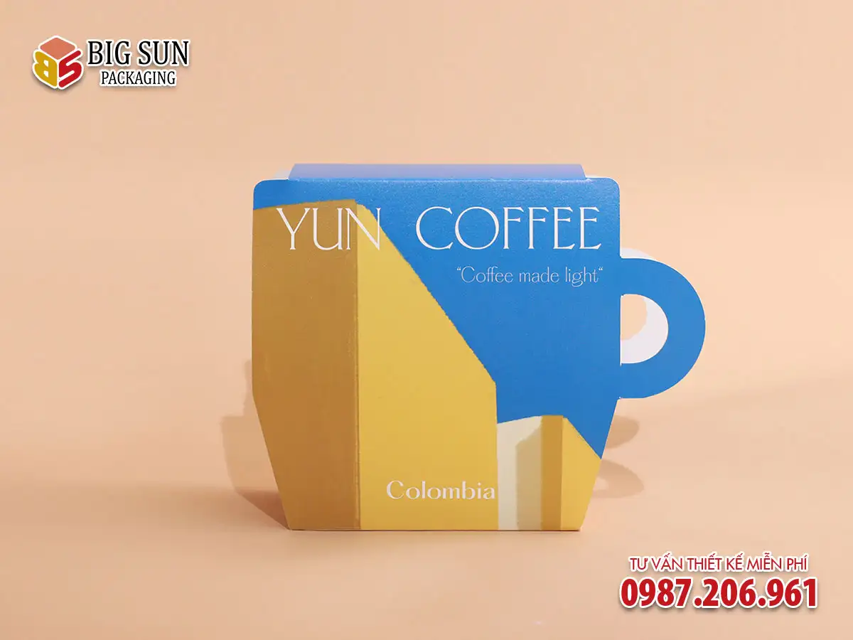 Hộp giấy đựng cà phê Yun Coffee